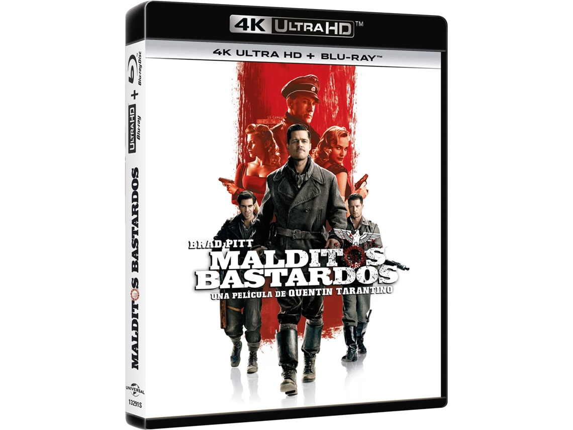 Blu Ray Inglourious Basterds 4K Ultra Hd - Malditos Bastardos