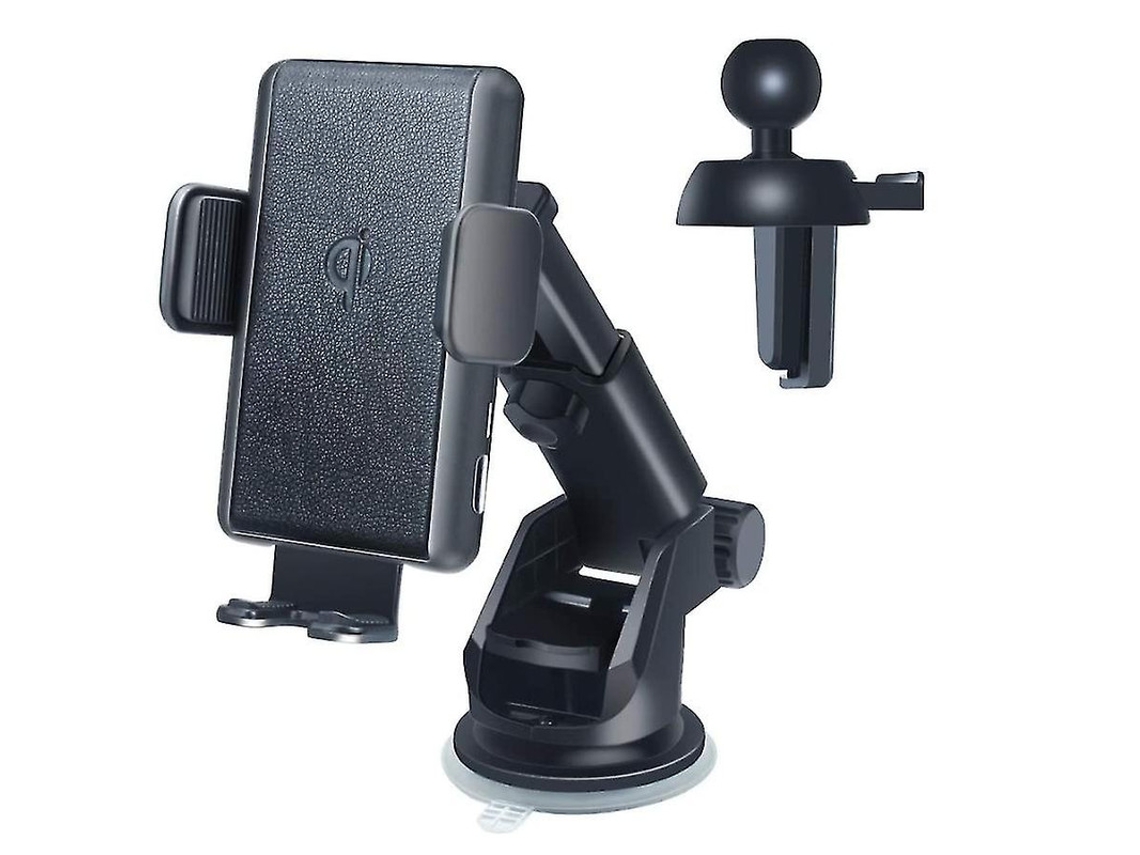 Cargador Carro Qi Auto Para Apple, Samsung Yizhood Negro