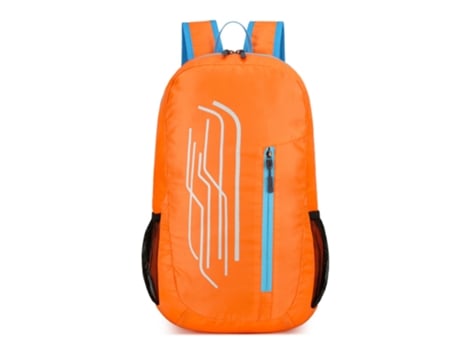 Mochila para deportes al aire libre, mochila plegable impermeable ligera, mochila de gran capacidad (naranja)