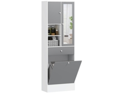 VPMKP - Carrito de cocina y baño Homcom con 4 estantes y cestas (45x26,5x84 cm)