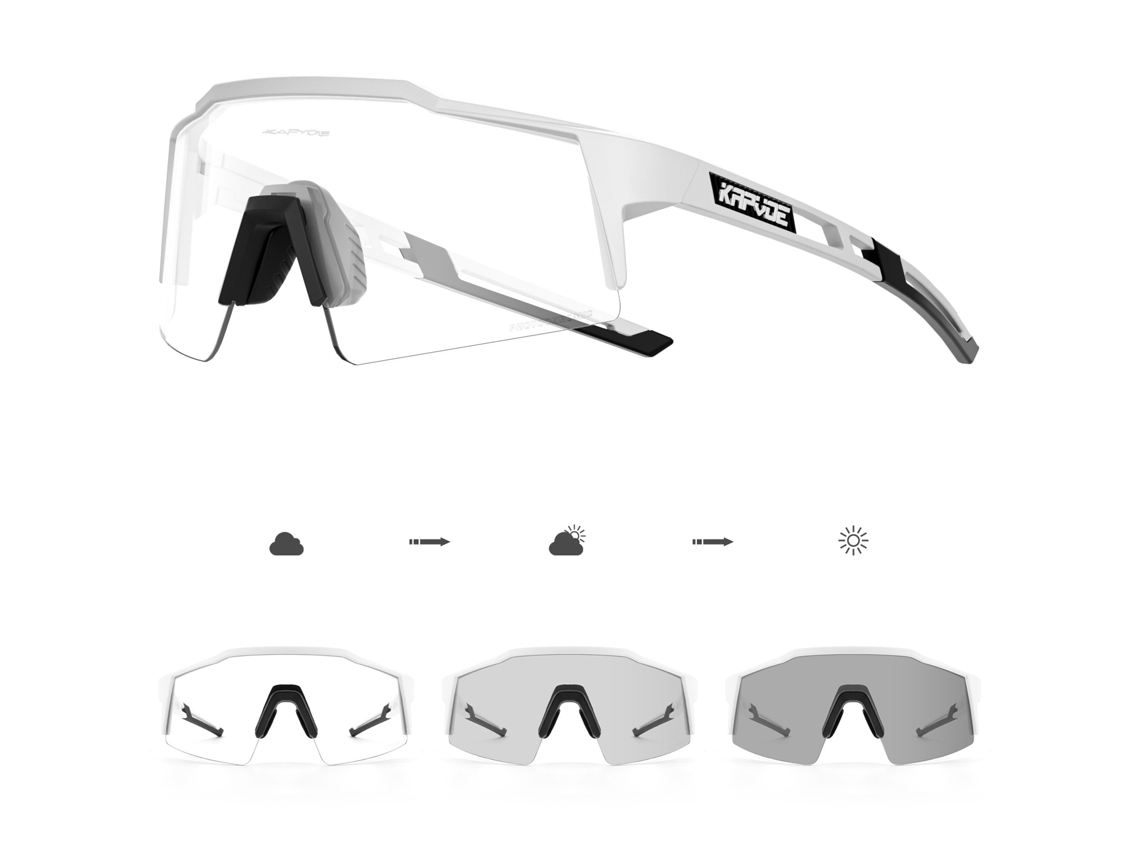 Ciclismo Gafas Fotocrómicas Hombres Y Mujeres Moda Anti Uv Anti Viento Arena Exterior