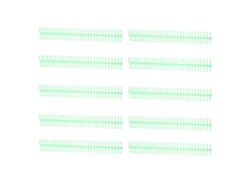 Rollo De Encuadernación En Espiral De 10 Unidades, Capacidad Para 130 Hojas, 30 Agujeros, 16 Mm De Diámetro, Kit Verde