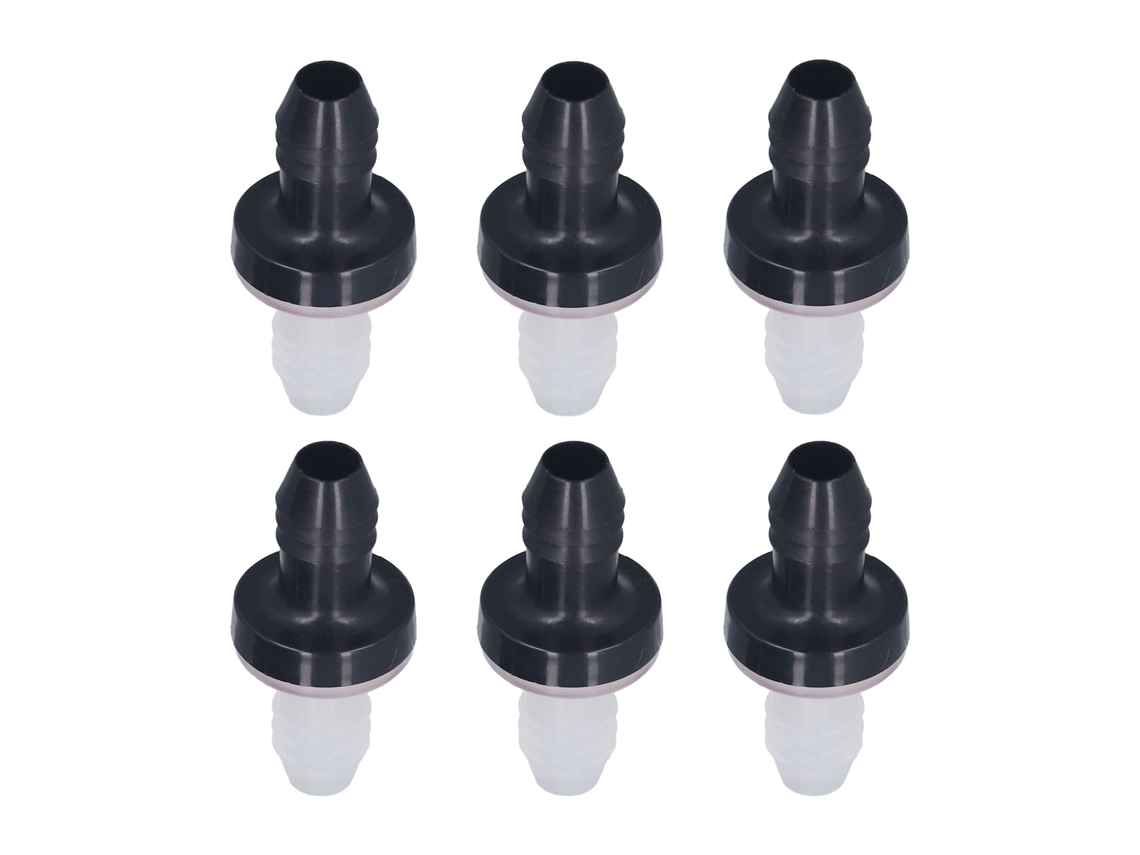 6 Válvulas De Retención De Plástico De 3/8 De Pulgada En Línea De 10 Mm Para Gas Líquido Cdps6 Pp Sílice