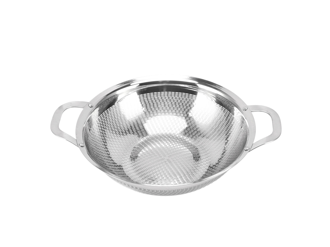 Cesta Escurridora De Malla De Acero Inoxidable De 25 Cm Con Asas Para Frutas Y Verduras - Cocina