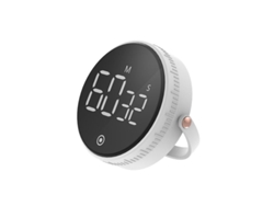 Rebe-Timero Cocina Linjou LED Digital Electrónica con Soporte Blanco