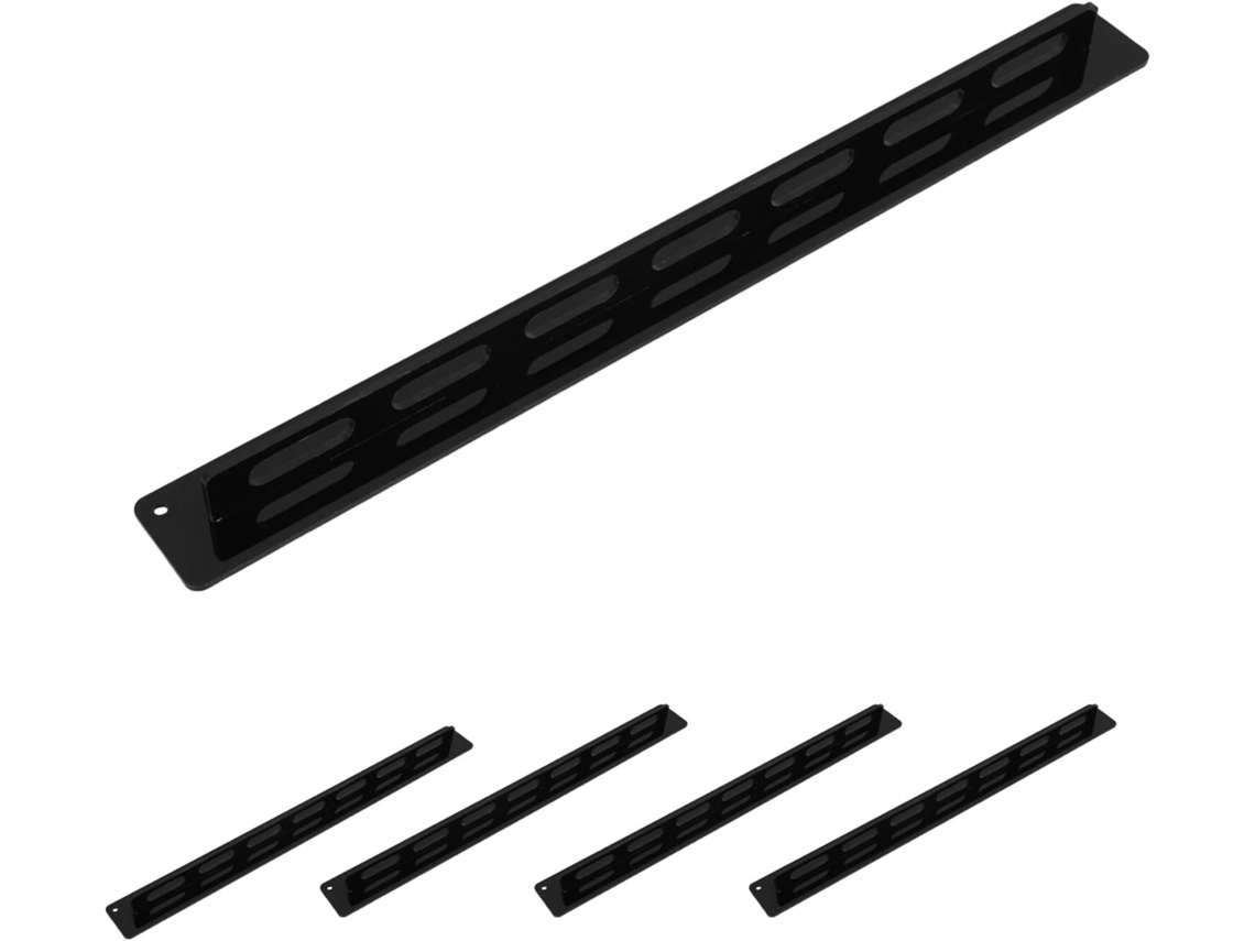 Soporte Pared Gafas Acrílico Negro 5 Piezas 7 Ranuras Diseño Moderno Decorativo Seguro Mujeres Decoración