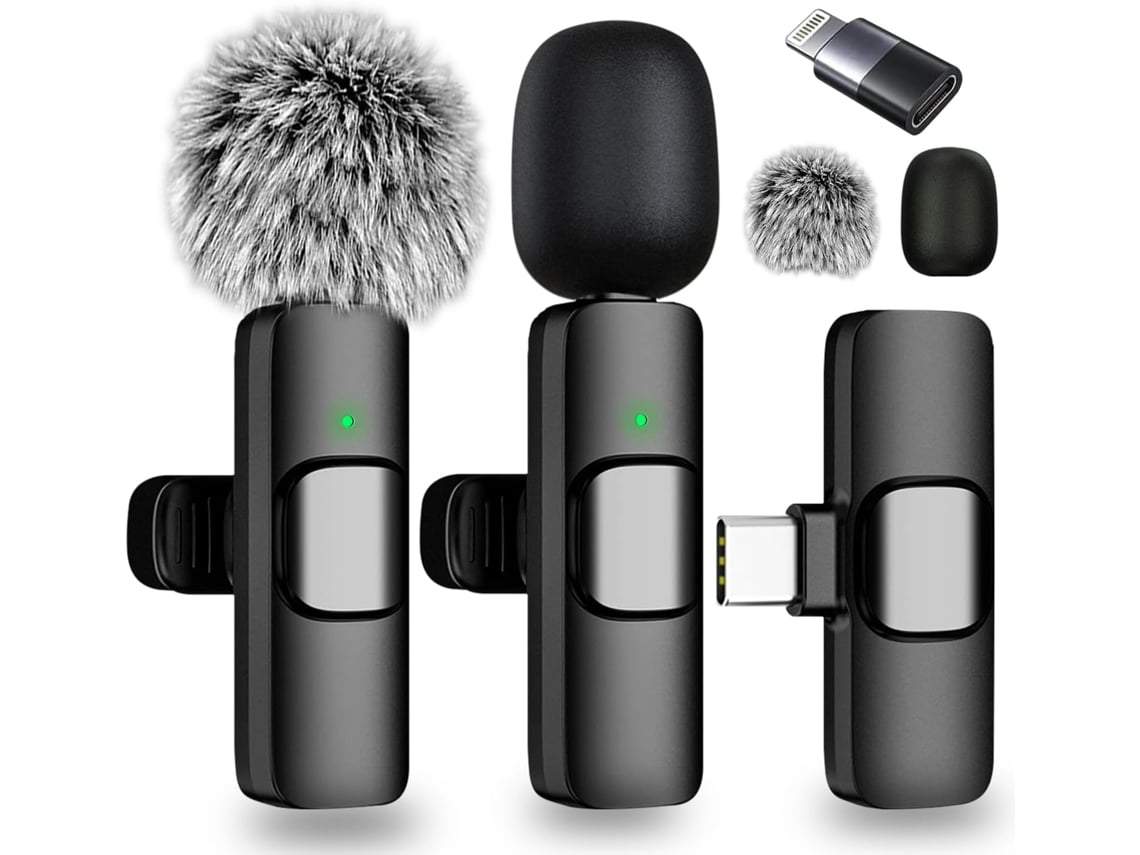 Mini Micrófono Lavalier Inalámbrico Bluetooth Para Iphone Android Ipad Con Cancelación De Ruido Para Grabación De Vídeo CUICH