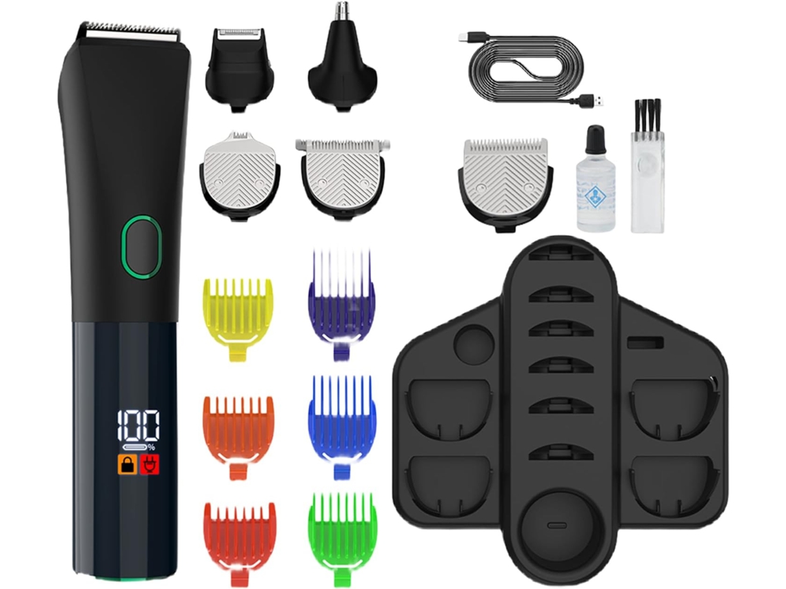 Recortadora A Barbe Eléctrico Pour Homme | Kit De Toilyte Avec Tondeuse Y Rasoir Père Mari