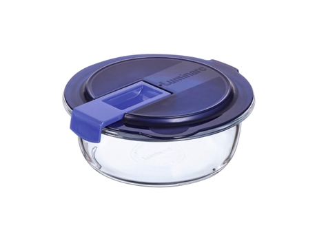 LUMINARC Easy Box - Recipiente Redondo 0.67L Vidrio Hermético con Válvula