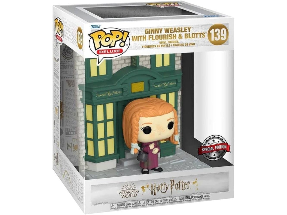 FUNKO Pop! Deluxe Harry Potter # Diagon Alley Flourish And Blotts With Ginny Exclusivo