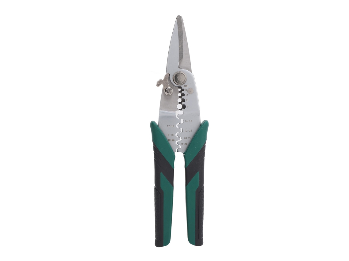 Tijeras Pelacables Multifuncionales De 8 Pulgadas Con Mango Antideslizante Para Electricistas