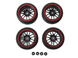 4 Neumáticos Para Coche Rc A Escala 1/10, De Goma Y Plástico, Con Gran Amortiguación Y Resistencia Al Desgaste, Para Uso Todoterreno Y En Carretera.