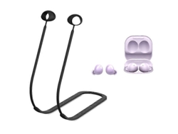 2 Auriculares Bluetooth con cable y almohadillas de silicona antideslizantes para Samsung Galaxy Buds 2