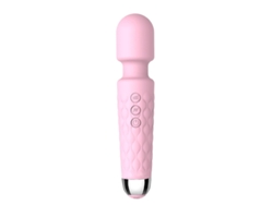 Vibrador De Masaje Recargable De Silicona Multifrecuencia Para Mujer (rosa)