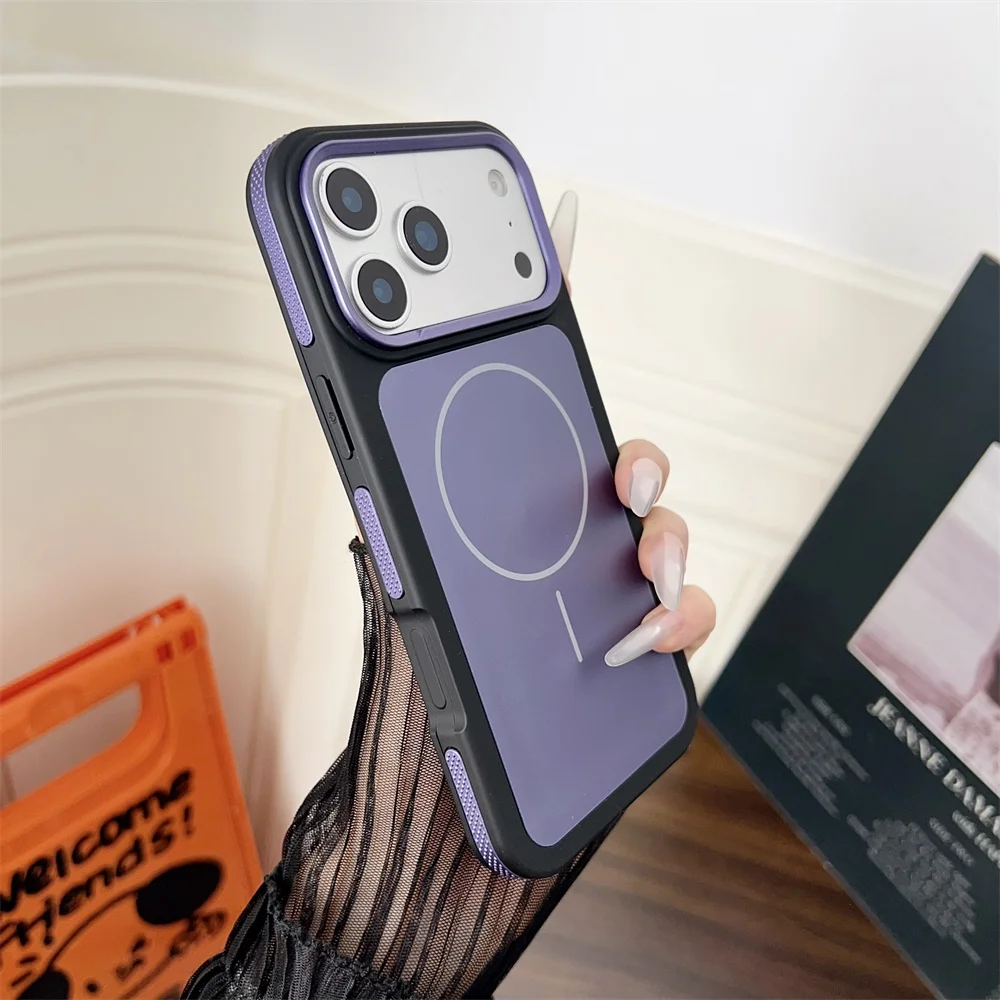 (iphone 13/14, Morado) Funda Magnética Para Teléfono, Compatible Con Magsafe.