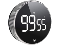 Temporizador Digital De Cocina Con Luz Constante Magnético Grande Led Para Cuentaregresos Y Clases