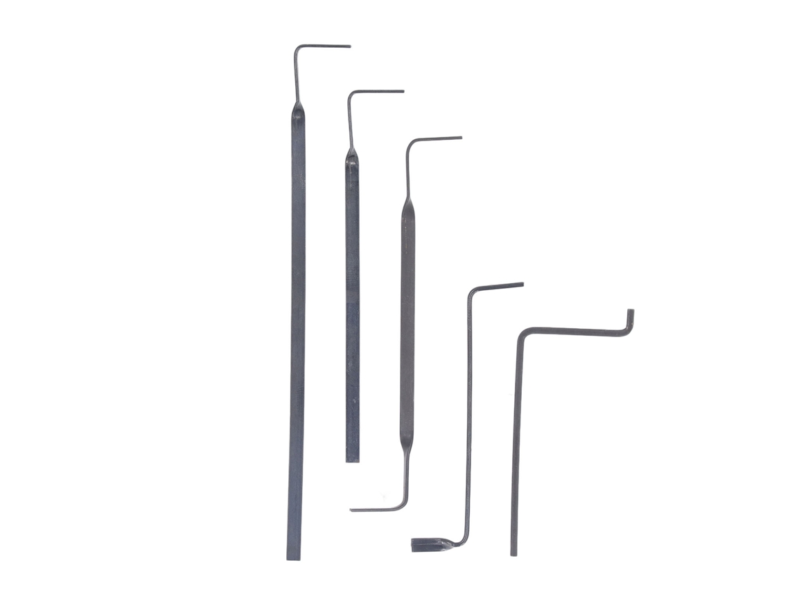 Juego De 5 Herramientas Manuales De Tensión De Acero Inoxidable Para Extracción De Cables Auxiliares Y Arandelas De Fusibles.