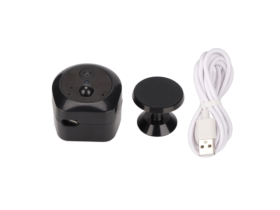 Mini Cámara Inalámbrica Recargable 1080p Con Detección De Movimiento Y Visión Nocturna Para Seguridad Del Hogar.