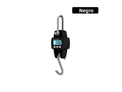 (Negra) Báscula electrónica portátil de alta precisión para grúas, con capacidad de 300 kg.