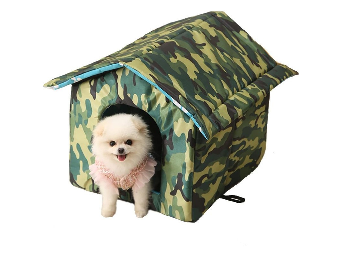 2026-casas Para Gatos Al Aire Libre, Refugio Para Perros Y Animales Salvajes (verde Camuflaje, Pequeño)