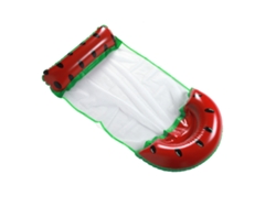 Piscina plegable con cesta flotante inflable con forma de sandía