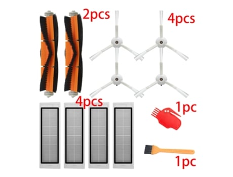 Piezas de aspiradora, accesorios para Xiaomi 1S Mi Robot Vacuum 2 Roborock S50 S51 S5, filtro Hepa, Cepillo Lateral, cepillo principal, caja de polvo