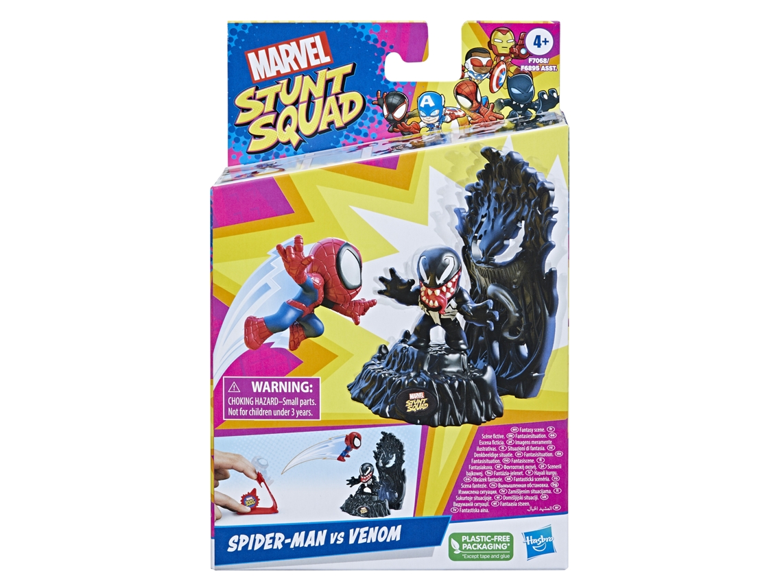 Marvel Stunt Squad Set de juego Spider-Man vs. Venom Figura MARVEL CLASSIC 4 Años