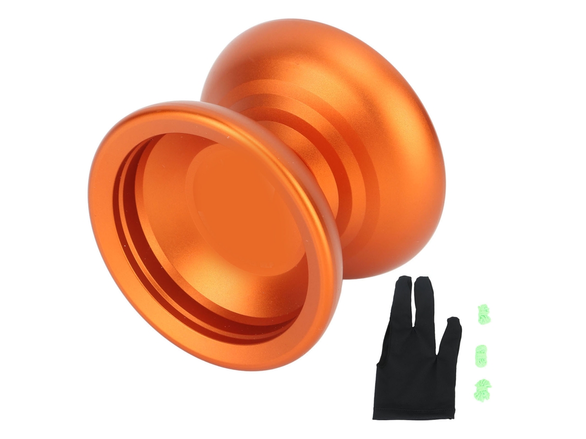 Bj-yoyo De Liga Instável Para Crianças, Rolamento Com Equilíbrio Forte, Rotação Estável, Com Luvas E Cordas, Laranja