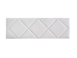 Cabecero Tapizado SPYGA para Cama 150 Polipiel Blanco ( 160 x 50 x 7 cm)