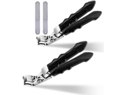 Paquete De 2 Cortaúñas Clipmaster Pro De Apertura Ancha Para Personas Mayores