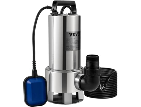 Bomba de agua sumergible de bomba de aguas residuales de acero inoxidable 1300W VEVOR