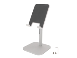 Soporte Para Teléfono Ergonómico Base Peso Suave Ajustable Ángulo Para Móvil Tableta Plata