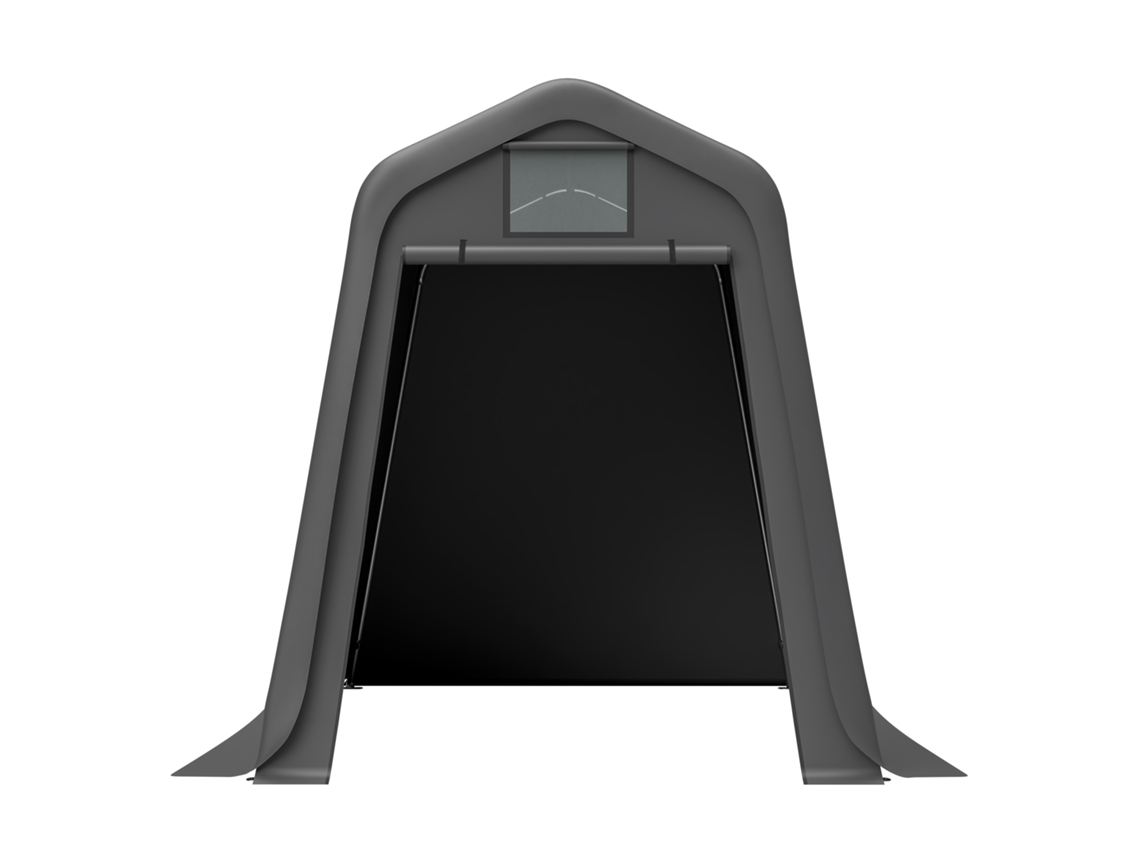Cobertizo De Almacenaje 245x183x217cm Gris – Uso Versátil Como Cobertizo De Jardín, Refugio Para Bicicletas O Garaje.