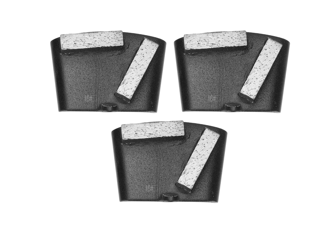 Bloque Amasador De Diamante Con Dientes Largos Para Pulir Hormigón Y Mármol (3 Piezas)
