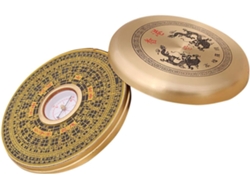 Brújula Feng Shui Portátil Con Tapa Protectora, Duradera, Ligera, Redonda, Estilo Retro,