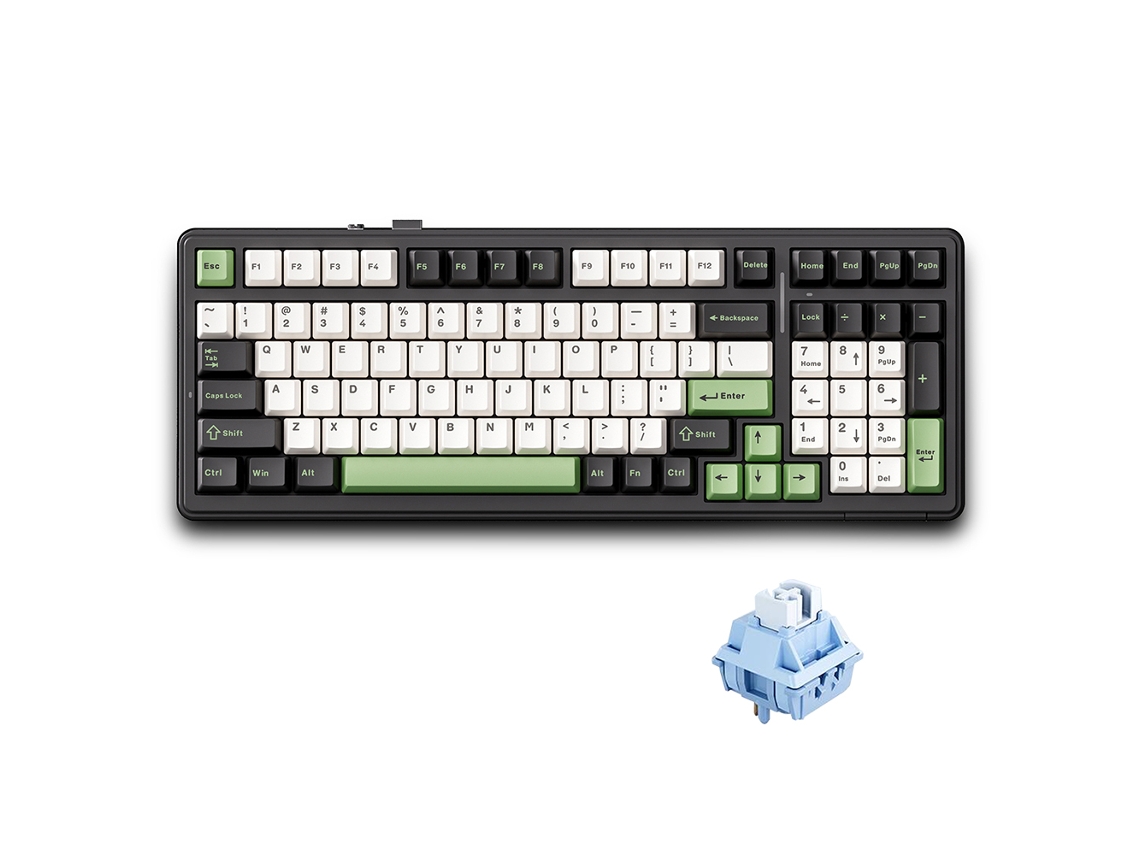 Teclado Mecánico Inalámbrico Aula F99 Con Montaje De Junta Y Conectividad De Tres Modos, Teclado Para Juegos De 99 Teclas Con Bajo Retardo Y Efecto D