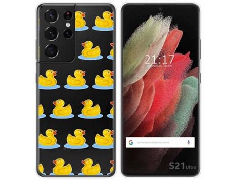 Carcasa Samsung Galaxy S21 Ultra 5G TUMUNDOSMARTPHONE Dibujos Transparente Multicolor
