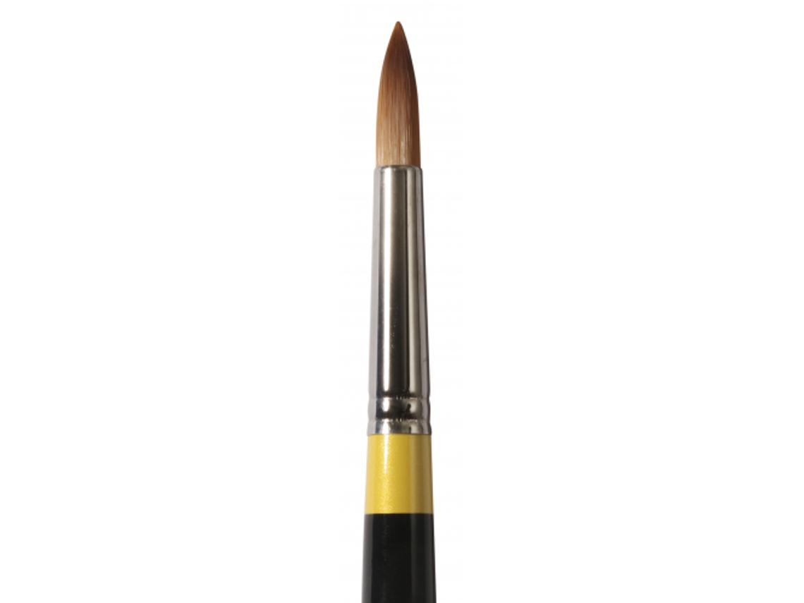 Pincel Sintetico Rigido Redondo Acrilico Mango Largo S45 (8'' 31,7 Mm)