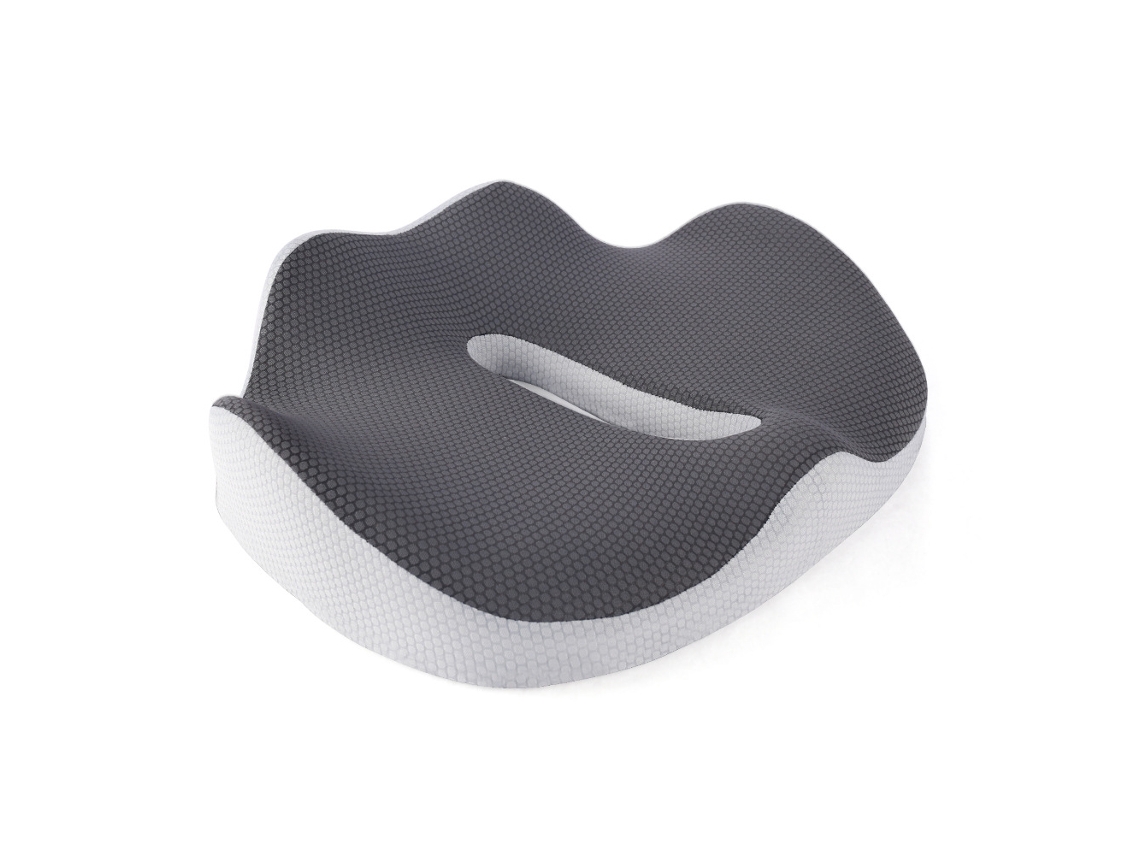 Almohadas Ortopédicas Para Un Mejor Soporte De Cadera Y Coxis, Aliviando La Ciática Y La Presión En Las Piernas. Gris Oscuro.