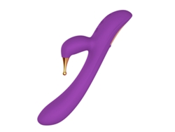 Vibrador De Masaje De Silicona Resistente Al Agua Multifrecuencia De Doble Cabezal Para Mujeres (prpura) Yizhood