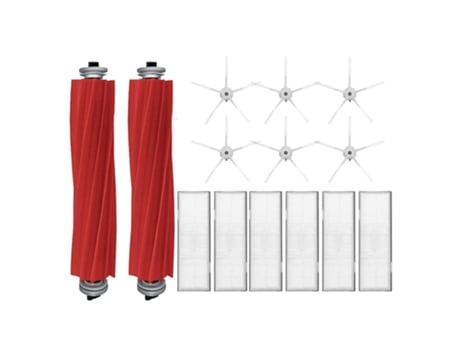 14pcs escova principal filtro escova lateral para xiaomi roborock s7 t7s plus b