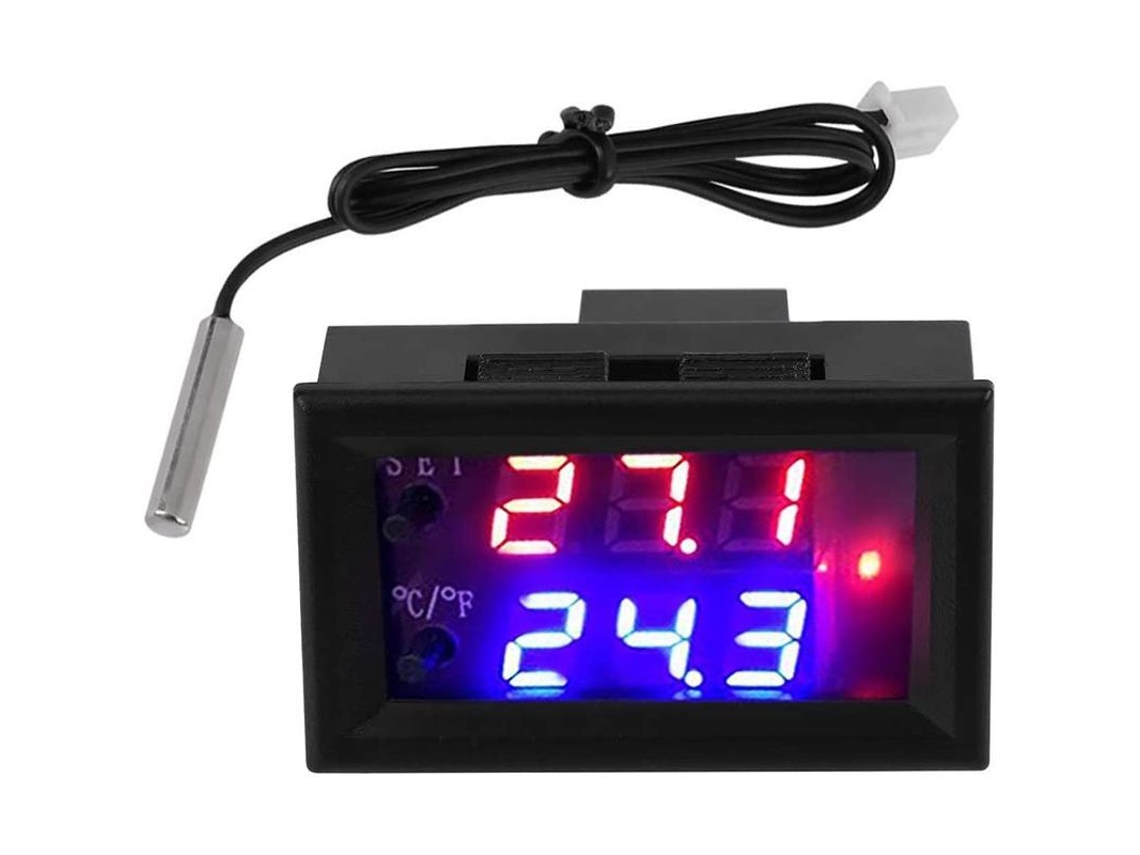 Termostato Digital De 12 V Con Sensor, Rango De Medición: -50 ℃ A 110 ℃, Control General De Temperatura.