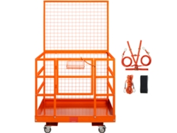 Jaula de seguridad para montacargas Succebuy de 114,3 x 109,2 cm, plataforma de trabajo de 635 kg