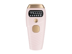 Depiladora de luz pulsada YIZHOOD Uso doméstico 999,990 flashes 5 niveles pantalla LCD eléctrica para mujeres bikinis rosado