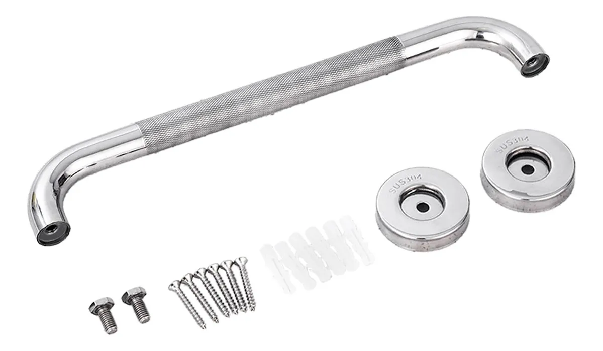 Barra de apoyo para baño, bañera, pasamanos de tubo de 25 pulgadas y 33 cm, vayotoy