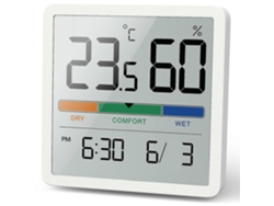 Termómetro interno para contador de agua, factura digital de escritorio con monitor de temperatura y humedad, reloj preciso para medir la humedad ambiente. GOKOCO