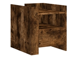 Mesita de noche MAISON EXCLUSIVE, madera de roble ahumado (45x50x50 cm)