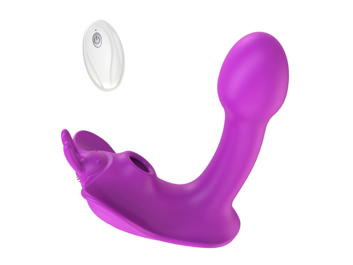 Vibrador De Succin Porttil Con Control Remoto Inalmbrico Para Mujeres (prpura)