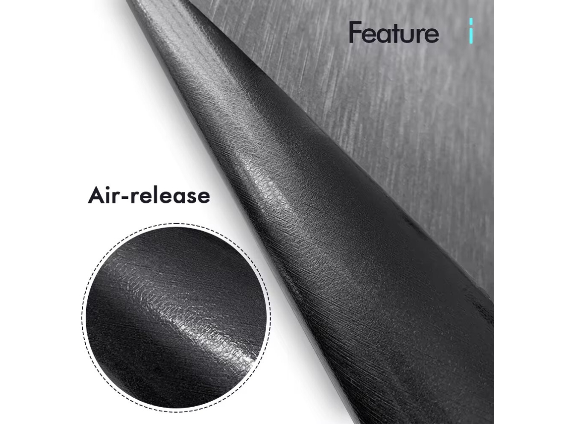 Adhesivo para interior de coche, color gris oscuro, lámina metálica 3D galvanizada en plata, 30 cm x 150 cm, adhesivos para coche, lámina