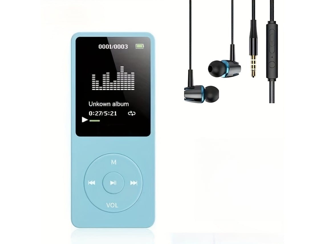 Leitor Mp3 Leitor De Mp3/mp4, Leitor De Mídia Portátil Recarregável Usb Com Fones De Ouvido Estéreo De 64 Gb